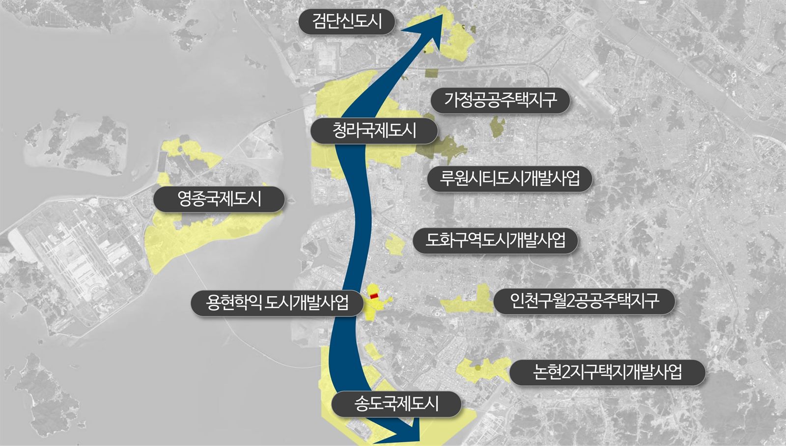 인하대역 수자인 로이센트 입지환경 - 주거벨트 중심